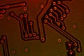 Electronic circuit board abstract background. computer motherboard close up. micro elements of computer. Intelligent technology Royalty Free Stock Photo