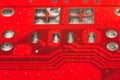 Electronic circuit board abstract background. computer motherboard close up. micro elements of computer. Intelligent technology Royalty Free Stock Photo