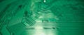 Electronic circuit board closeup. Electronic motherboard card. Circuitry and close-up on electronics. Background of Royalty Free Stock Photo