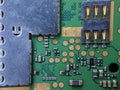 Electronic circuit board, Integrated Circuit IC, used for wallpaper, used as illustrated book
