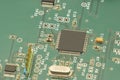 Electronic circuit board, PCB & x28;Printed circuit board& x29; with proce Royalty Free Stock Photo