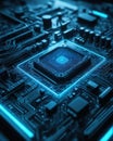 electronic circuit board with processor background