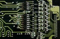 Electronic circuit close-up Royalty Free Stock Photo