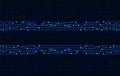 Electronic circuit frame on binary code background. High tech concept. Digital banner Royalty Free Stock Photo