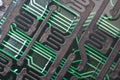 Electronic circuit plate Royalty Free Stock Photo