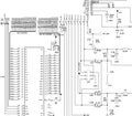 Electronic circuit schematic Royalty Free Stock Photo