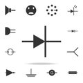 Electronic circuit symbol icon. Detailed set of web icons. Premium quality graphic design. One of the collection icons for website