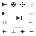 Electronic circuit symbol icon. Detailed set of web icons. Premium quality graphic design. One of the collection icons for website