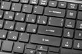 Electronic collection - laptop keyboard with key enter Royalty Free Stock Photo