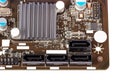 Electronic collection - digital components on computer mainboard Royalty Free Stock Photo