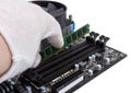 Electronic collection - Installing memory module in DIMM slot on