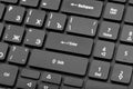 Electronic collection - laptop keyboard with key enter Royalty Free Stock Photo