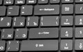 Electronic collection - laptop keyboard with key enter Royalty Free Stock Photo