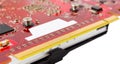 Electronic collection - PCI-e data connector videocard Royalty Free Stock Photo