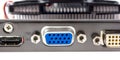 Electronic collection - VGA video card connector Royalty Free Stock Photo