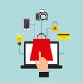 electronic commerce design Royalty Free Stock Photo