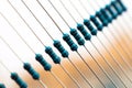 Electronic components: resistors on paper tape - Image Royalty Free Stock Photo