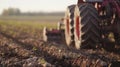 An electronic control system regulates the movement of a plow through a field Royalty Free Stock Photo