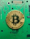 Electronic currency bitcoin on foul electrical circuits and boards