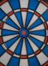 Electronic dart board with white, blue and red fields. Royalty Free Stock Photo