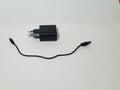 electronic device charger with a black cable