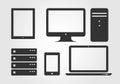 Electronic Device Icons, flat design