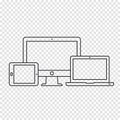 Responsive devices icons Royalty Free Stock Photo