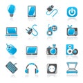 Electronic Devices objects icons