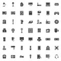 Electronic devices vector icons set Royalty Free Stock Photo