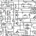 Electronic diagram - seamless vector texture