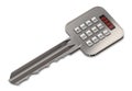 Electronic, digital key with a numeric keypad for entering the password.