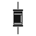 Electronic diode icon simple vector. Electric component