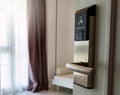 Electronic door at hotel room Royalty Free Stock Photo