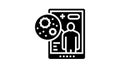 electronic ehealth glyph icon animation