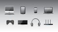 illustration of Computer & accessories icons