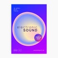 Electronic Event. Electro And Discotheque Vector. Bright Dance P