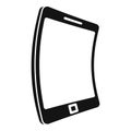 Electronic flexible display icon, simple style