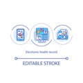 Electronic health record concept icon Royalty Free Stock Photo