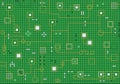 Electronic hi-tech abstract green background Royalty Free Stock Photo
