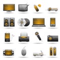 Electronic icon set