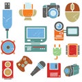 Electronic icons Royalty Free Stock Photo