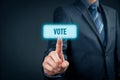 Electronic internet voting Royalty Free Stock Photo