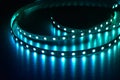 Electronic lights of led strip diodes Royalty Free Stock Photo