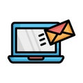 Electronic marketing, email Vector Icon which can easily modify or edit Royalty Free Stock Photo