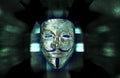 Electronic mask of a computer hacker