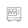 Electronic measuring device line icon Royalty Free Stock Photo