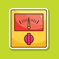 electronic measuring device. Vector illustration decorative design Royalty Free Stock Photo
