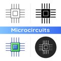 Electronic micro parts icon Royalty Free Stock Photo