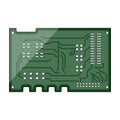 electronic microcontroller cartoon vector illustration