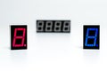 Electronic numbers. Digital Watch. Electronic dial. Digital alarm clock. Electronic font. Countdown. Timer.